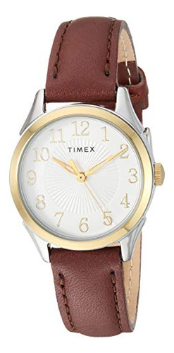 Relógio Timex Briarwood Tw2t66700 Com Pulseira De Couro Femi