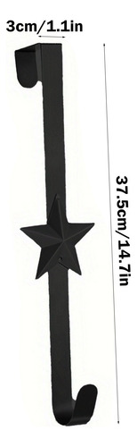 Colgador De Corona En Forma De R Para Puerta, Metal, Con Un