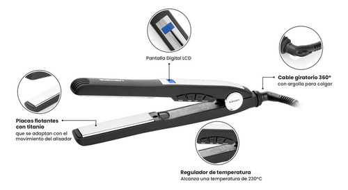 Set Alisadora De Pelo Siegen Sg-4800 Unlimited Liss