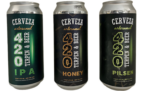 Cerveza 420 - Gift Pack - 2 Latas+frasco/chopp Kit De Armado