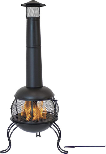 Sunnydaze Chimenea De Chimenea De Acero