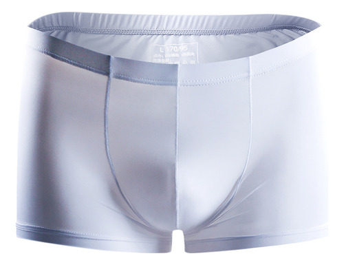 . Calzoncillos Tipo Bóxer De Color Sólido De Seda De Hielo