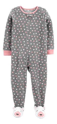 Pijama Con Pie Lunares Micropolar Niña Carters 2t Flaber 