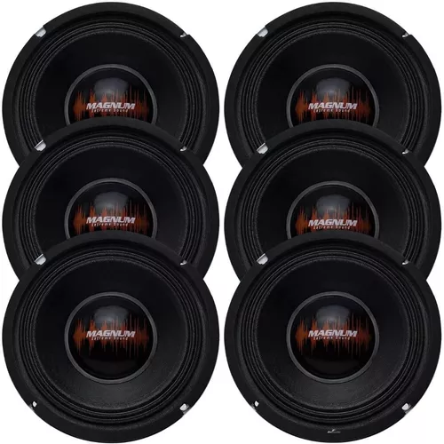 04 Alto Falantes Magnum Trio 6 Polegadas 150w Rms 4 E 8 Ohms Mèdio