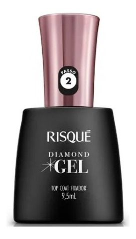 Imagem 2 de 2 de Top Coat Fixador Risqué Diamond Gel Cremoso 9,5ml