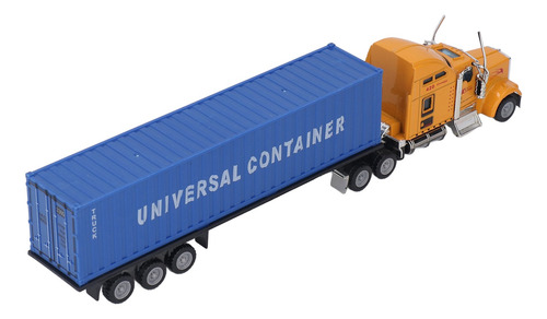 Tractor Container Toy 1:65 Truck Alloy Shell Vivid Trailer