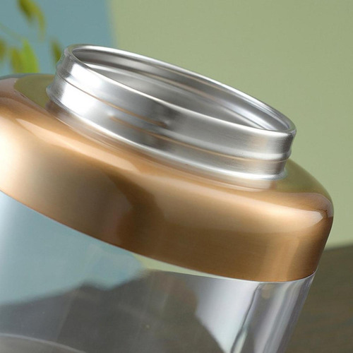 Recipiente De Té De Frasco De Almacenamiento Hermético Oro