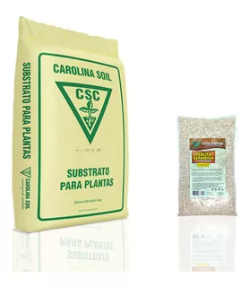 Kit Substrato Carolina Soil Padrão (ec0,7) 45l + Perlita 2l