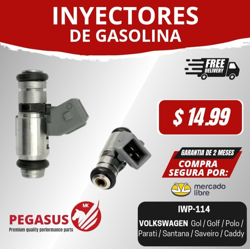 Inyector De Gasolina Volkswagen Gol Golf Parati Polo Santana