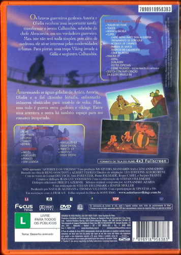 Dvd / Asterix E Os Vikings ( Desenho Animado ) (Usado)