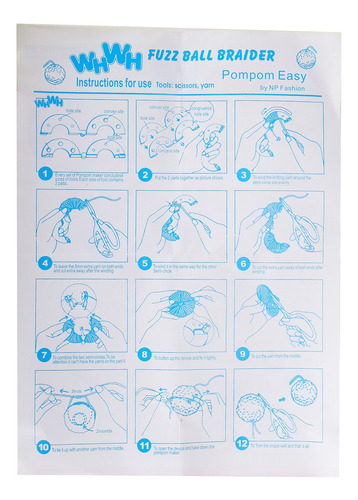 Kits Para Hacer Pompones, Tejer Bolas De Pelusa, Hilo De Lan