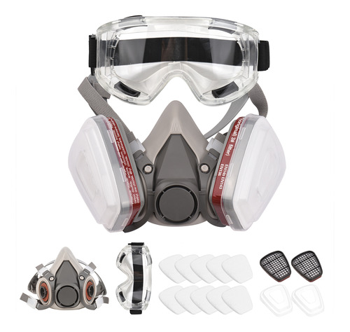 Máscara De Pintura Facial Facepiece Gas 6200 Protection