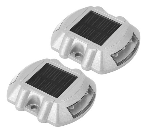 2pcs 6 Luces Led Solares Para Carretera, Jardín, Césped, Cub