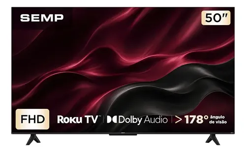 Smart Tv Semp 50 Led Full Hd S42r Roku Tv Wi Fi 50s42r