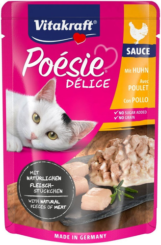 Snack Poésie® Délice Pollo 85 Gr Gato Vitakraft/ Boxcatchile