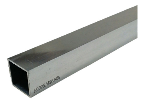 Tubo De Aluminio Quadrado 1 X 1/16 (2,54cm X 1,58mm)  X 50cm