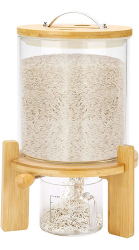 Dispensador De Arroz, Dispensador De Arroz De Vidrio Con Sop