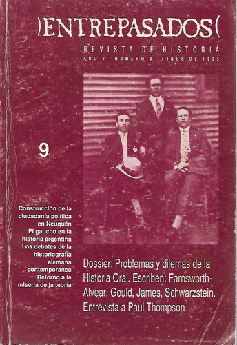 Revista De Historia Entrepasados Nº 9 (Usado)