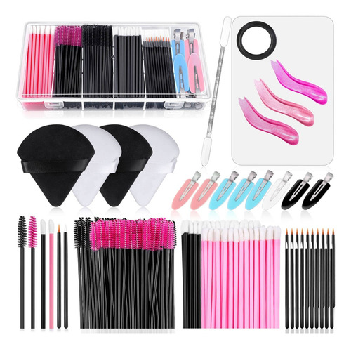 Kit De Brochas De Maquillaje Desechable+herramientas
