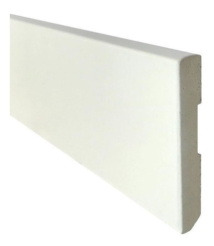 Zocalo Plastico Blanco 100mm De Ancho Pintable  Pvc  2.4 Mts