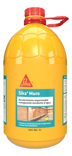 Sika Muro Recubrimiento Impermeable Repelente De Agua 5 L