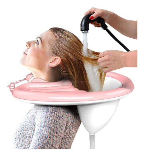 Lavabo De Champú Inflable Portátil Para Mesita De Noche Y En La Cama, Lavabo Plegable De Pvc Para Ancianos, Discapacitados, Embarazadas, Lesionados El Hogar