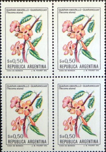 Argentina Flores Cuadro Gj 2104 A $a 50c Fluor 83 Mint L9771