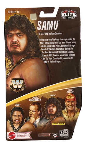 Elite Collection Wwe Legends Samu 2022 True Fx Series 18