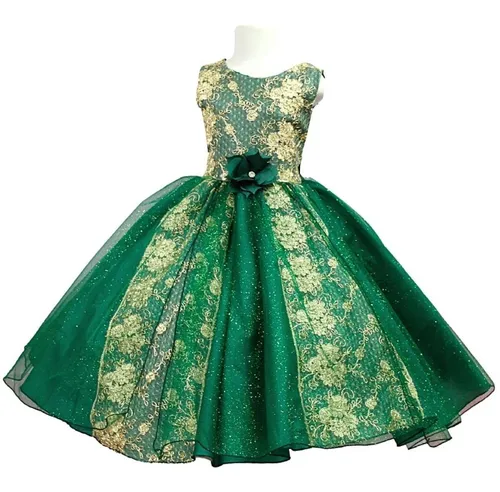 por favor confirmar pollo instructor Vestido Verde Esmeralda De Fiesta Nina Vestidos | MercadoLibre 📦