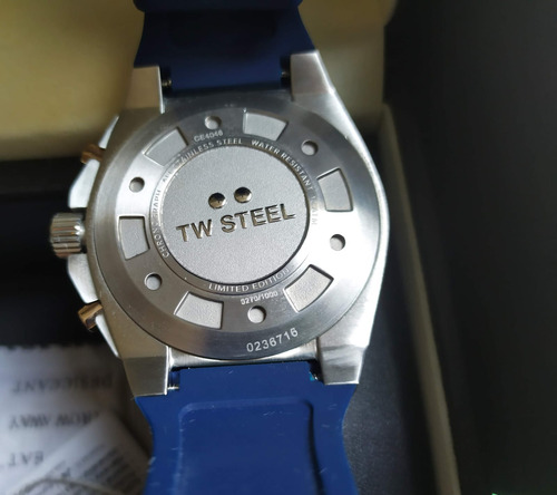 Reloj Tw Steel Ceo Acero Y Azul Edición Limitada. Azul Plateado Y Cobre Azul (Usado)