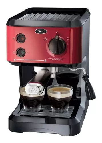 Oster PrimaLatte BVSTEM6603R Rojo Máquina automática espresso : Hogar y  Cocina 