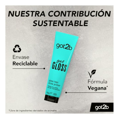 Got2b Pre-base De Brillo Para Cabello Got Gloss 150ml