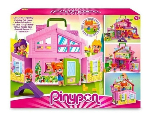 Pinypon Playset Maletin Casa Rosa C/accesorios Orig 17012