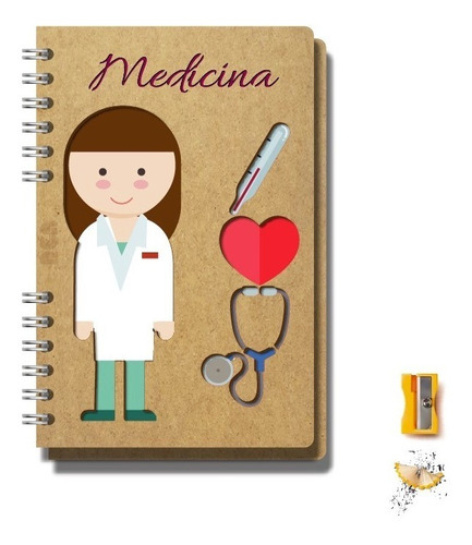 Imagen 1 de 5 de Libreta Personalizada Doctora Medicina Médico Regalo