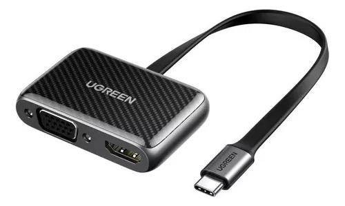 Ugreen 70549 (cm303) Adaptador Tipo C A Hdmi-vga Color Negro