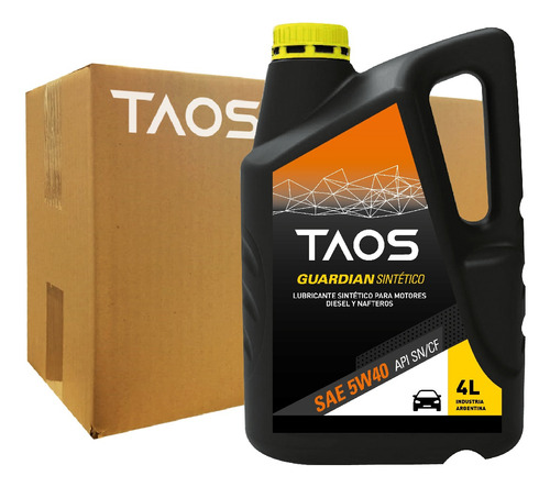 Aceite Taos Sintetico 5w-40 4 Lt (caja De 4 X 4 Lt)