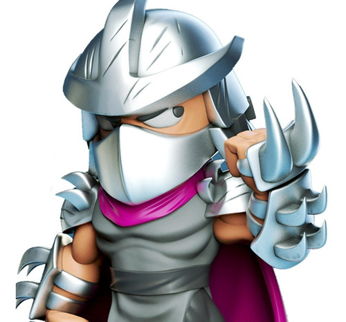 Imagen 2 de 5 de Muñeco Destructor Shredder Figura Chibi Tortugas Ninjas