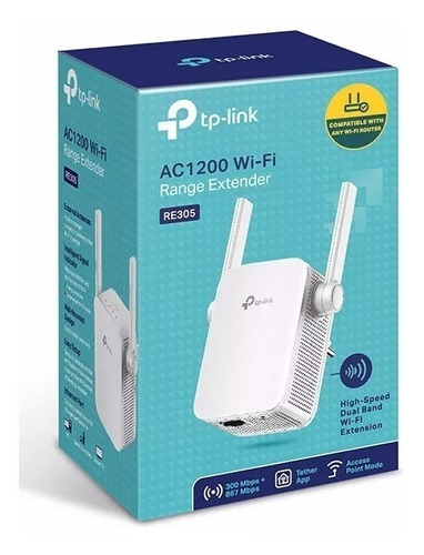 Repetidor De Sinal Wi-fi Ac1200 Dual-band Tp-link Re305