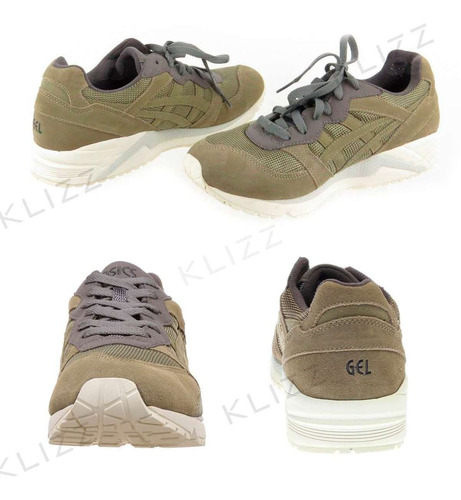 Tênis Asics Tiger Gel Lique Oliva Corrida Casual Original