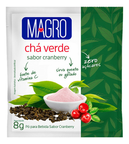 Chá Em Pó Zero Açúcar Magro 8g Sabores Diversos Kit Com 20