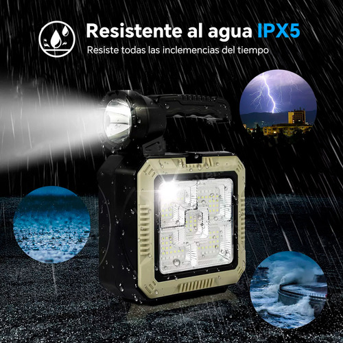 Linternas Tacticas Linterna Solar Recargable+kit Herramienta
