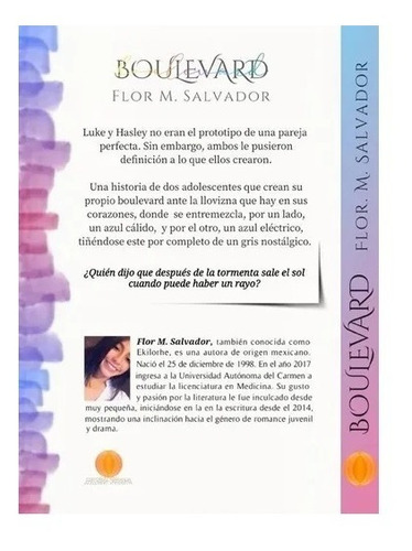 Libro Boulevard Flor M Salvador Editorial Naranja Mercado Libre