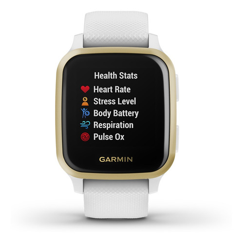 Imagen 2 de 6 de Reloj Gps Multideporte Garmin Venu Sq Blanco