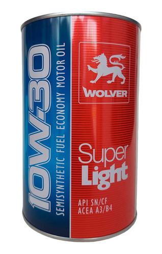 Aceite Wolver 10w30 Semi Sintetico