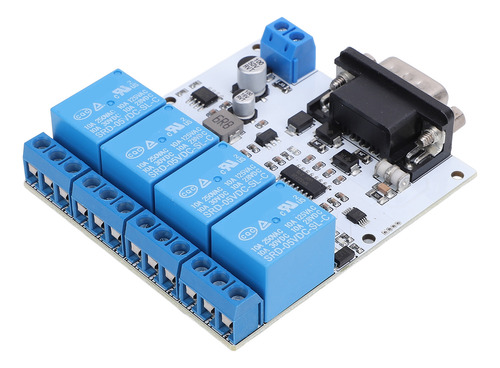 Módulo De Relé De 4 Canales Rs232 Opto Serial Port Control D