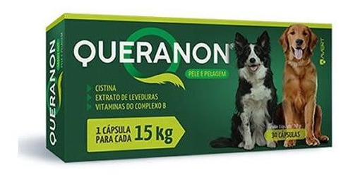 Suplemento Avert Queranon - Pelo E Pelagem 30 Cápsulas