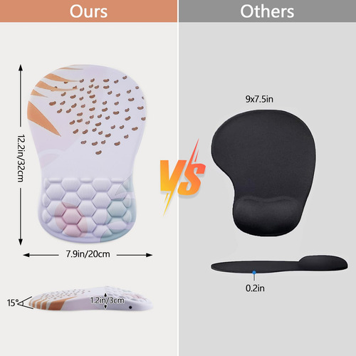 Mouse Pad Con Soporte Para Muñeca Laokiiy, Mouse Pad