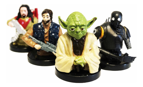 Figuras Star Wars Bust-ups Grezon Chimos T-huevo K 2002 6pzs (Usado)