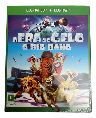 Blu-ray 3d+2d A Era Do Gelo - O Big Bang 2 Discos Lacrado