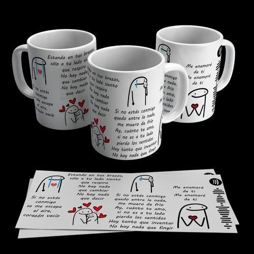 Imagen 5 de 10 de 11 Diseños Plantillas Sublimar Taza Flork Canciones De Amor